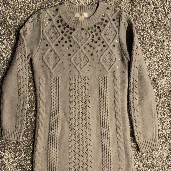 sweater dress with Shiny beads - Picture 3 of 6